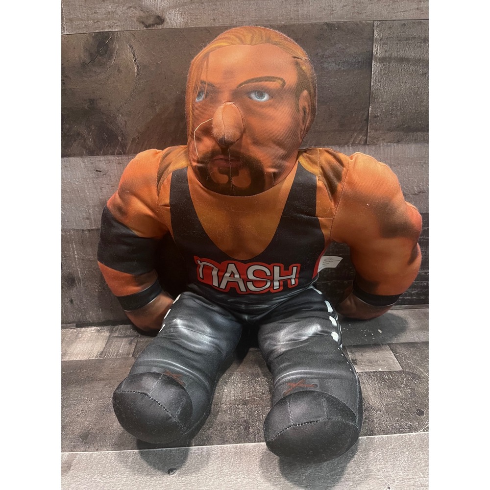 Vintage 1998 WCW Kevin Nash nWo Wrestling Plush Buddy Toy Biz tested works